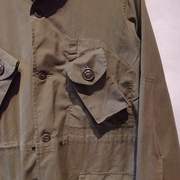 Manteau léger cargo militaire / Military coat kaki green - Picture 2 of 9